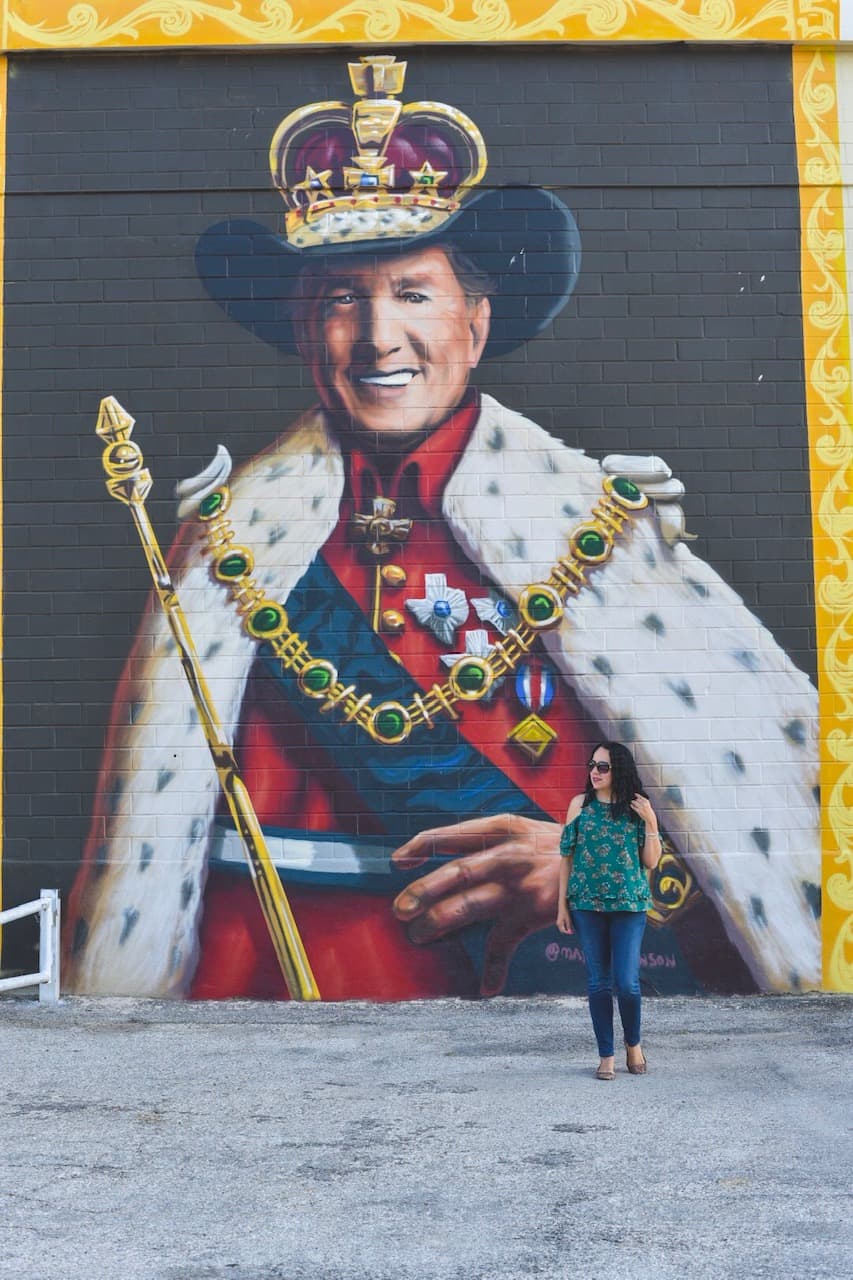 George Strait mural in San Antonio Texas 
