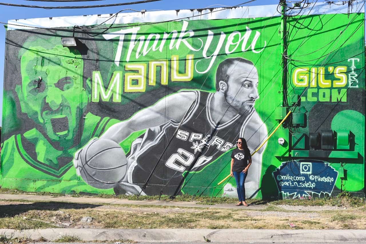 Thank You Manu Mural In San Antonio