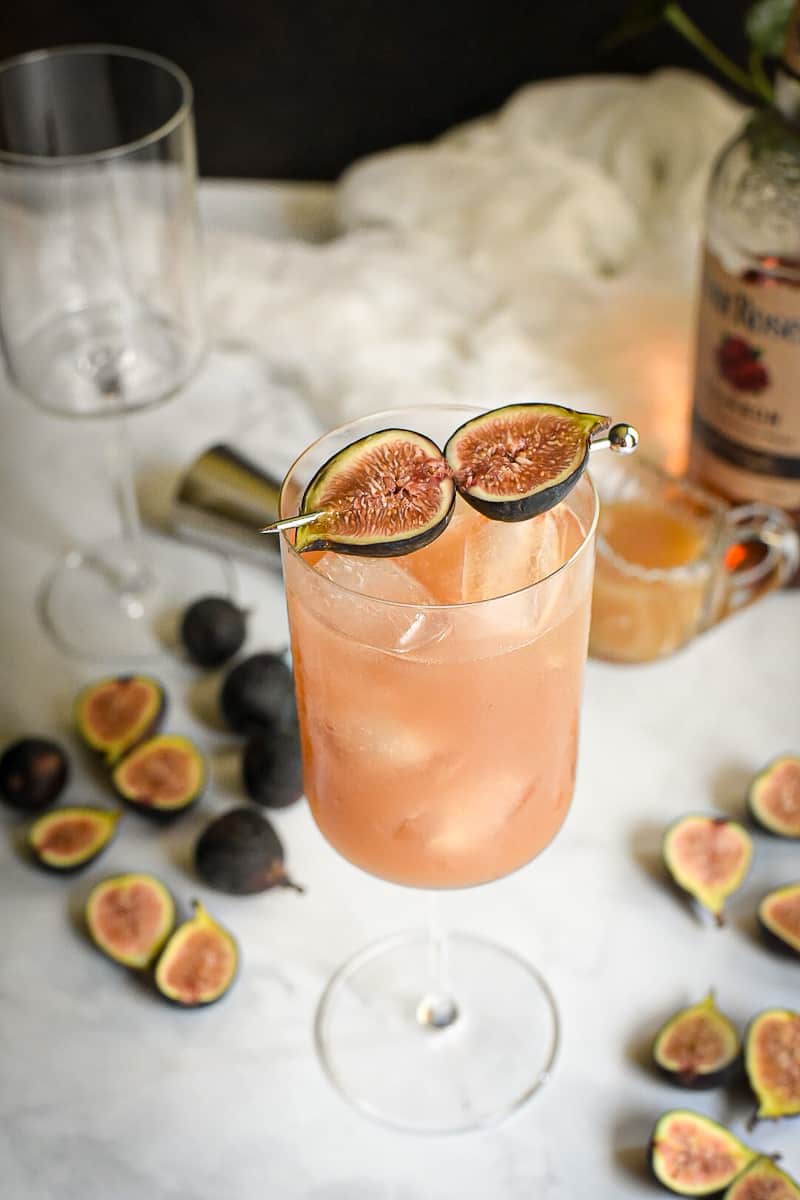Fig Apple Cider Bourbon Smash